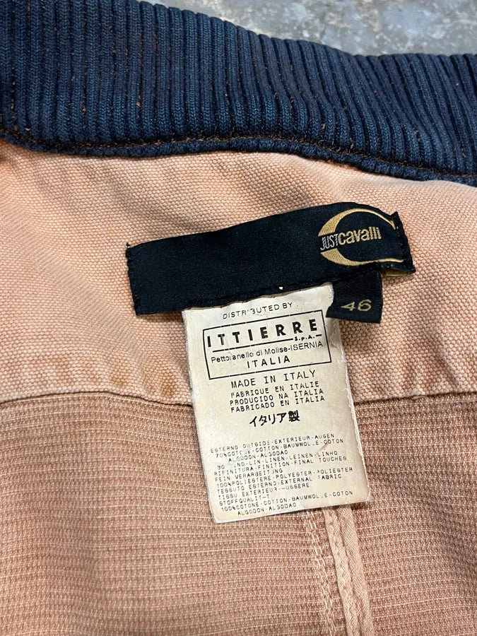 2000s Cavalli Bondage Beige Jacket XbtJJPg 9