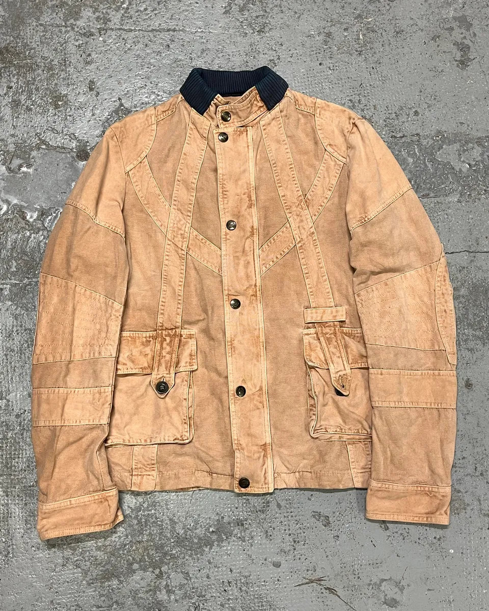 2000s Cavalli Bondage Beige Jacket XbtJJPg 0