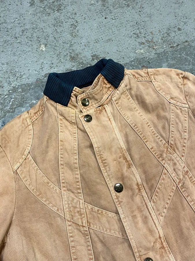 2000s Cavalli Bondage Beige Jacket XbtJJPg 4