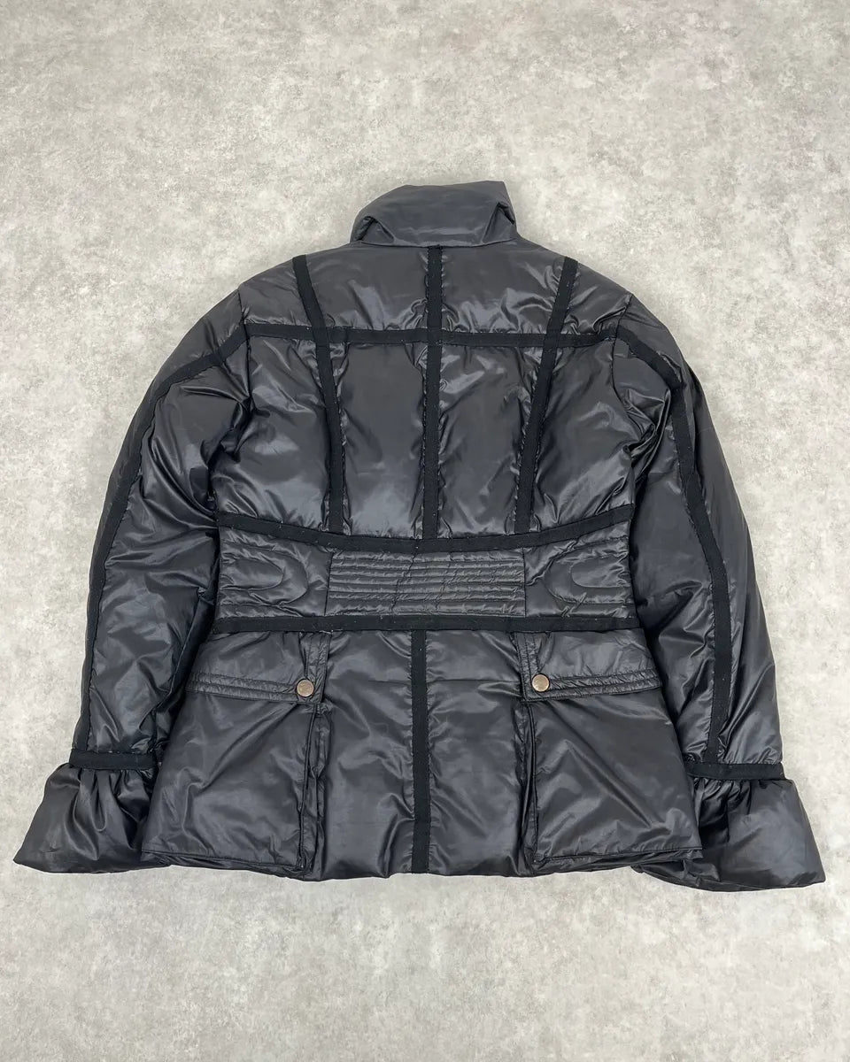 2000s Cavalli Bondage Harness Black Puffer Jacket DpGejoZ 5