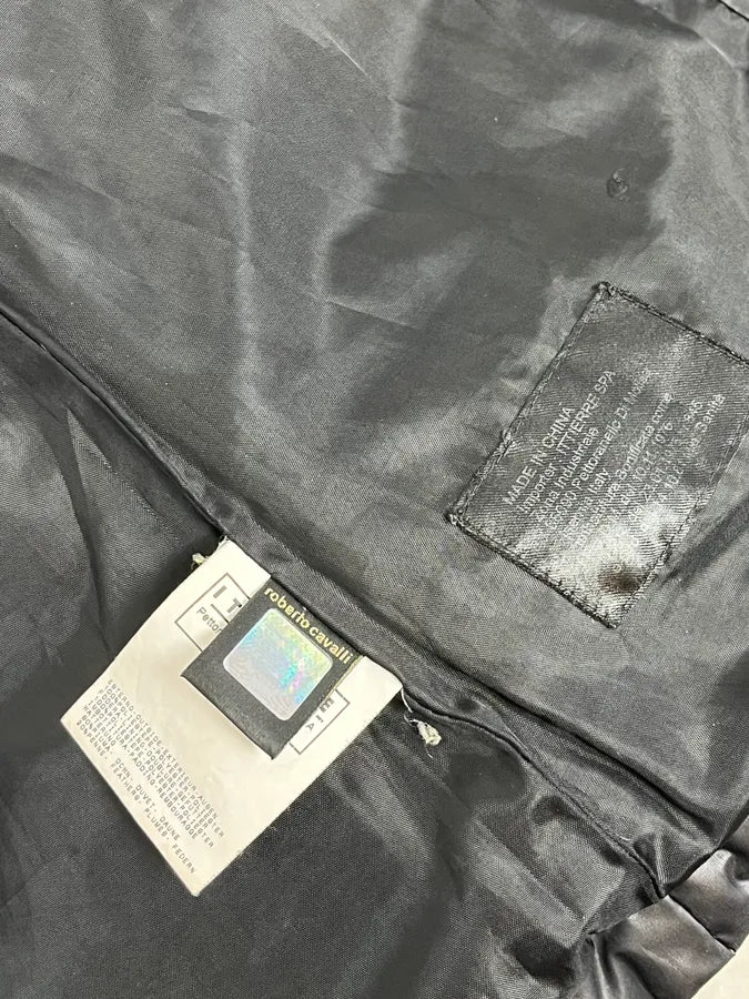 2000s Cavalli Bondage Harness Black Puffer Jacket DpGejoZ 8