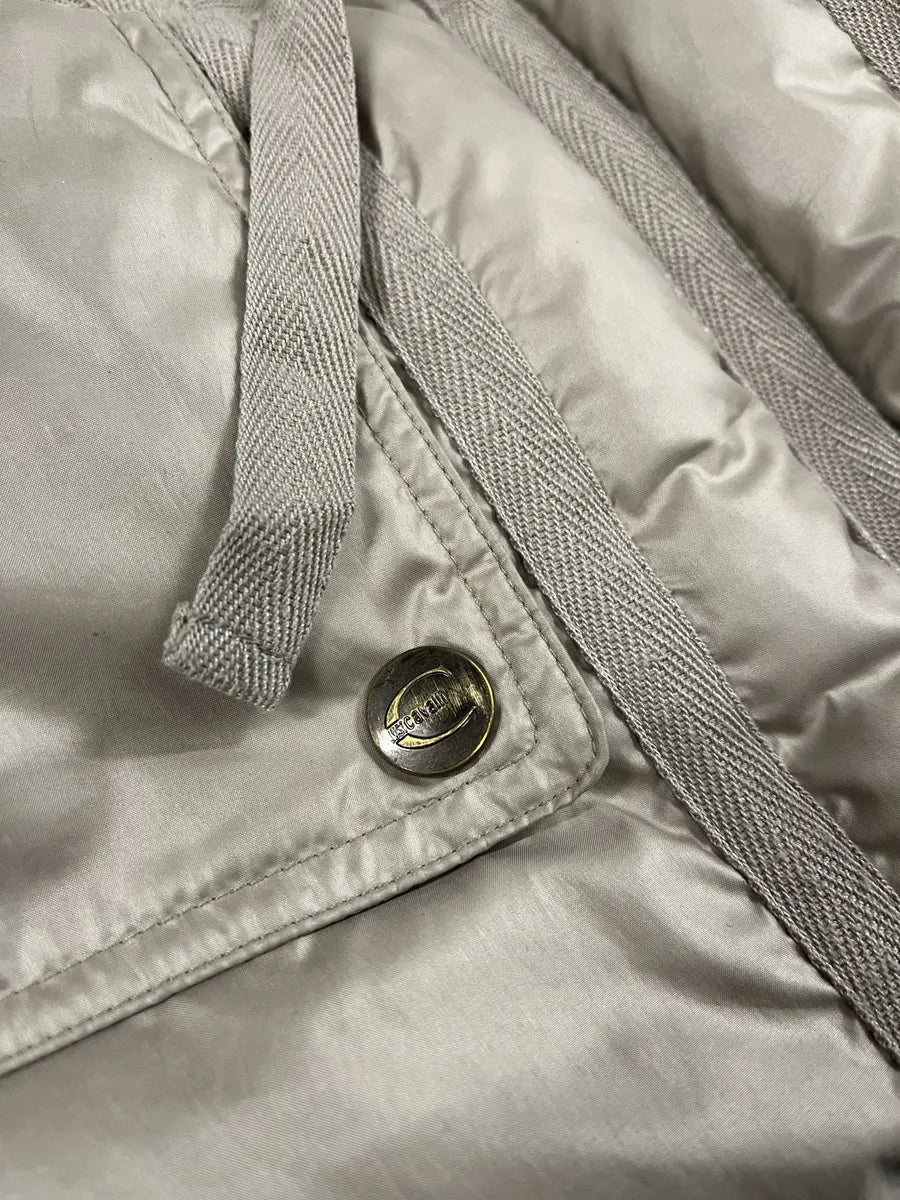 2000s Cavalli Bondage Strapped Beige Puffer Jacket (M) PNUXUbw 6