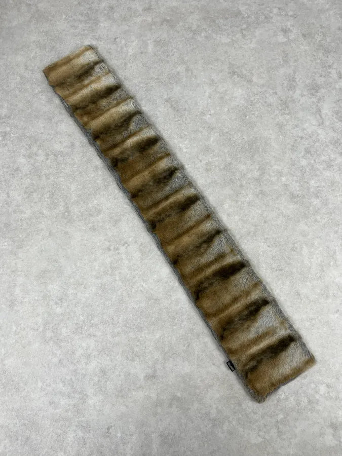 2000s Cavalli Brown & Beige Fur Scarf jsVtGJM 3