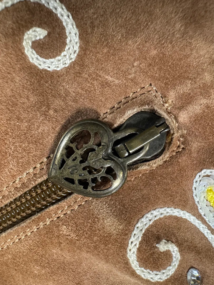 2000s Cavalli Brown Cow-Boy Ankle Leather Boots (40eu/us7) GpOrcFe 4