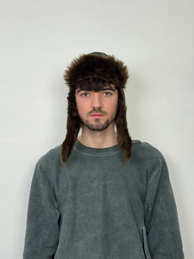 2000s Cavalli Brown Fur Chapka Hat OpqCbpi 1