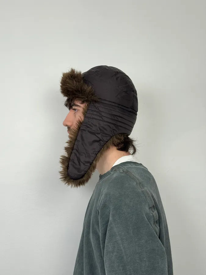 2000s Cavalli Brown Fur Chapka Hat OpqCbpi 2