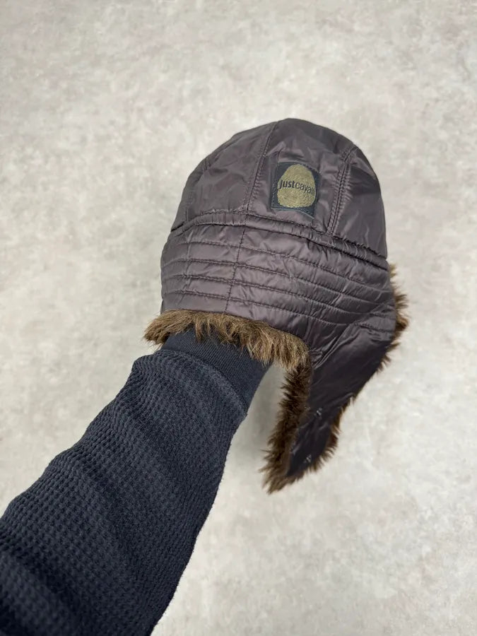 2000s Cavalli Brown Fur Chapka Hat OpqCbpi 7