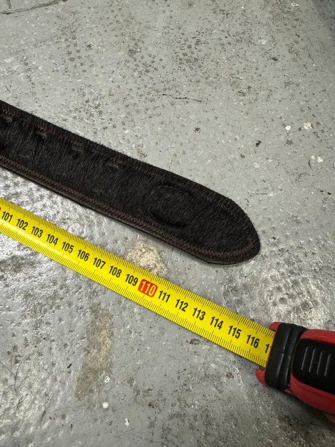 2000s Cavalli Brown Pony Hair Leather Belt IcHTAWd 8