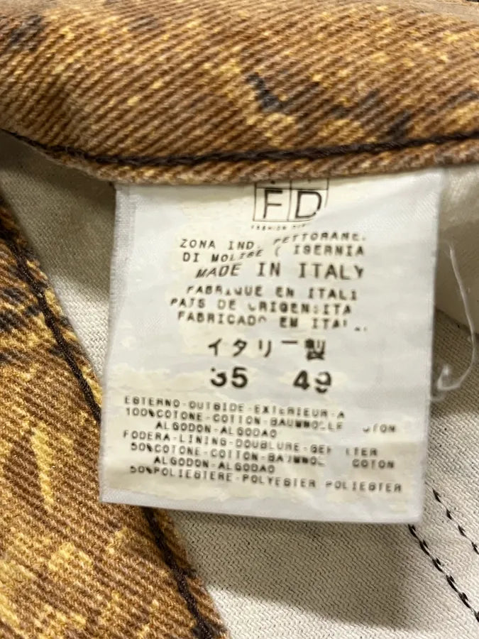 2001 Cavalli Brown Python Effect Pants WsCZUkH 12