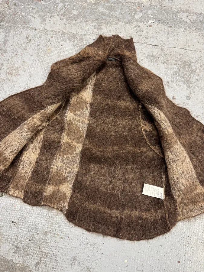 2000s Cavalli Brown White Panther Wool Tank Top aisbzJk 6