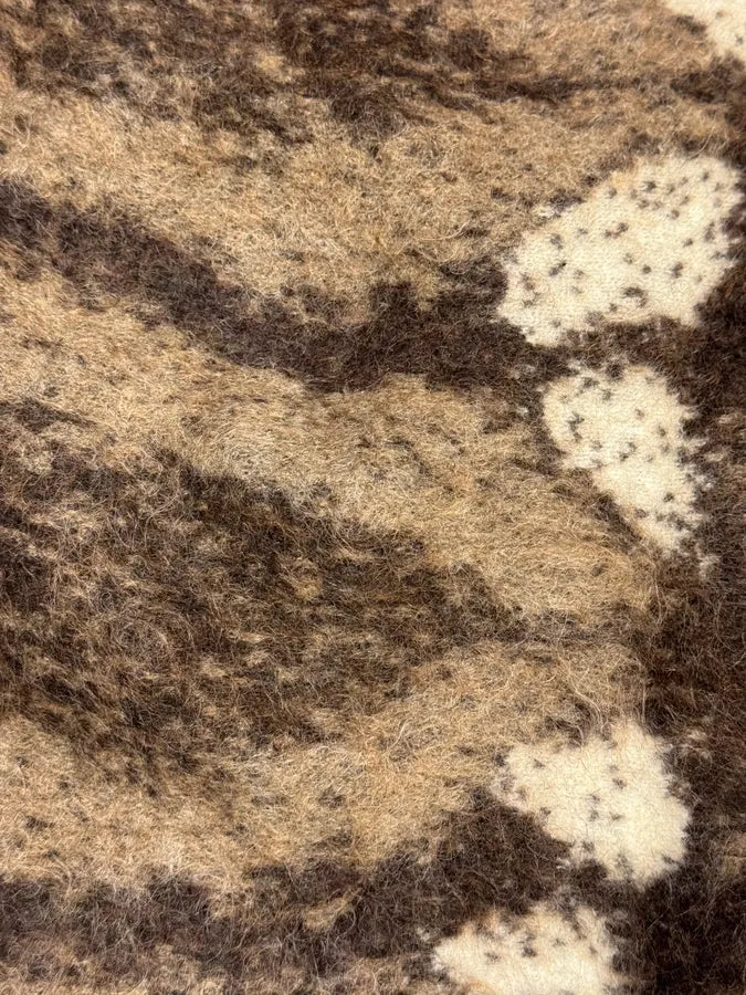 2000s Cavalli Brown White Panther Wool Tank Top aisbzJk 7