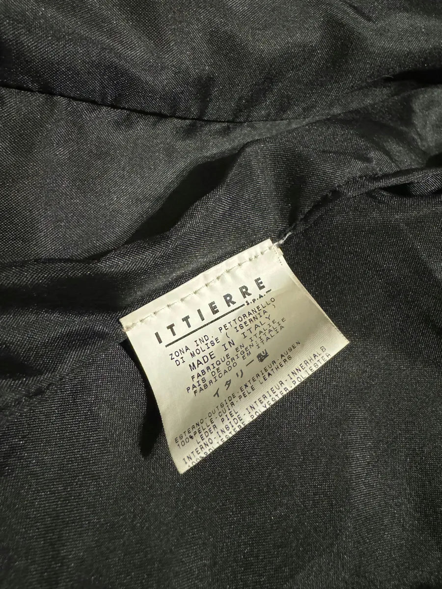 2000s Cavalli Brut Raw Patin Archive Leather Jacket (XS) MYMqscf 8