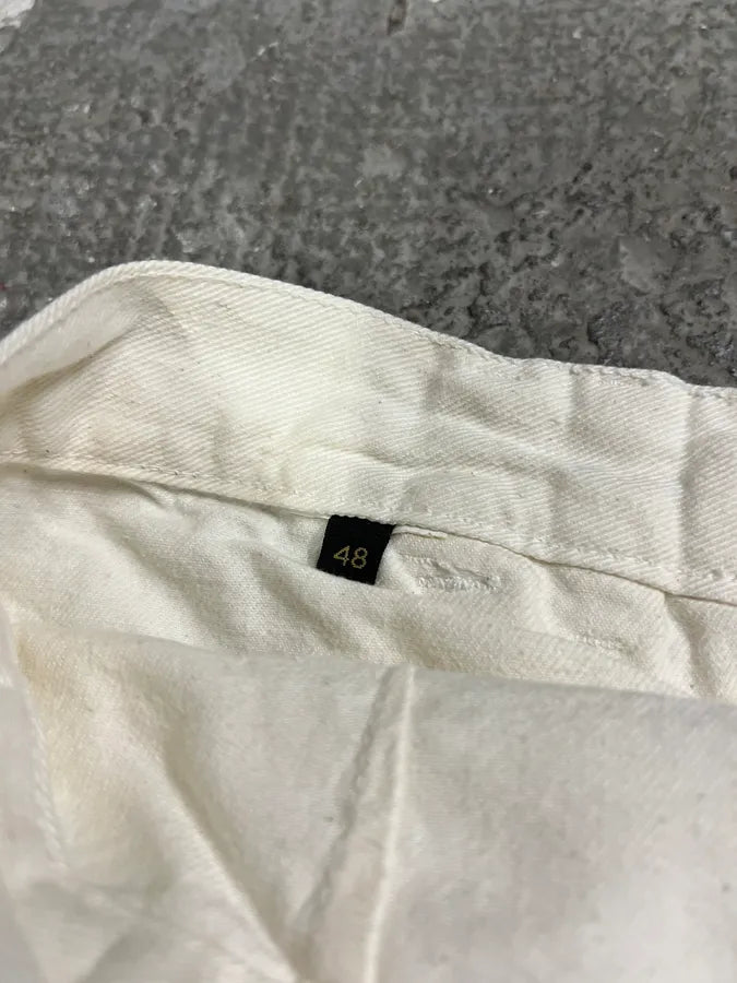 2000s Cavalli Cargo White Pants (M/L) 4