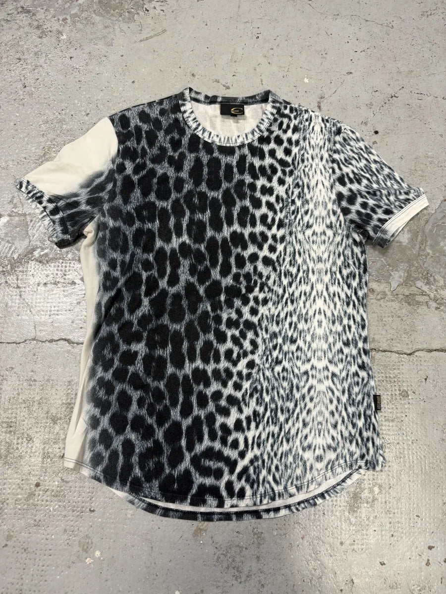 2000s Cavalli Cheetah Leopard Print T-Shirt SGjSPba 0