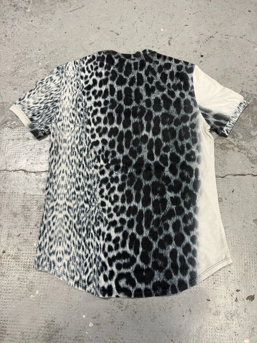 2000s Cavalli Cheetah Leopard Print T-Shirt SGjSPba 3