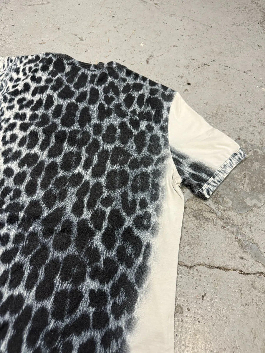 2000s Cavalli Cheetah Leopard Print T-Shirt SGjSPba 4
