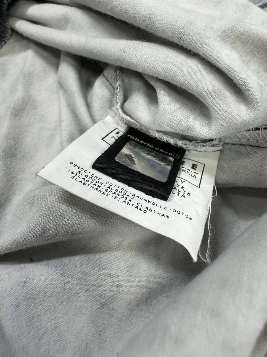 2000s Cavalli Cheetah Leopard Print T-Shirt SGjSPba 5