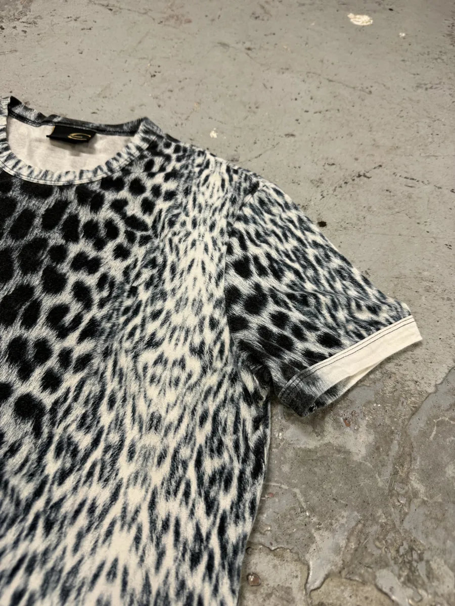 2000s Cavalli Cheetah Leopard Print T-Shirt SGjSPba 6