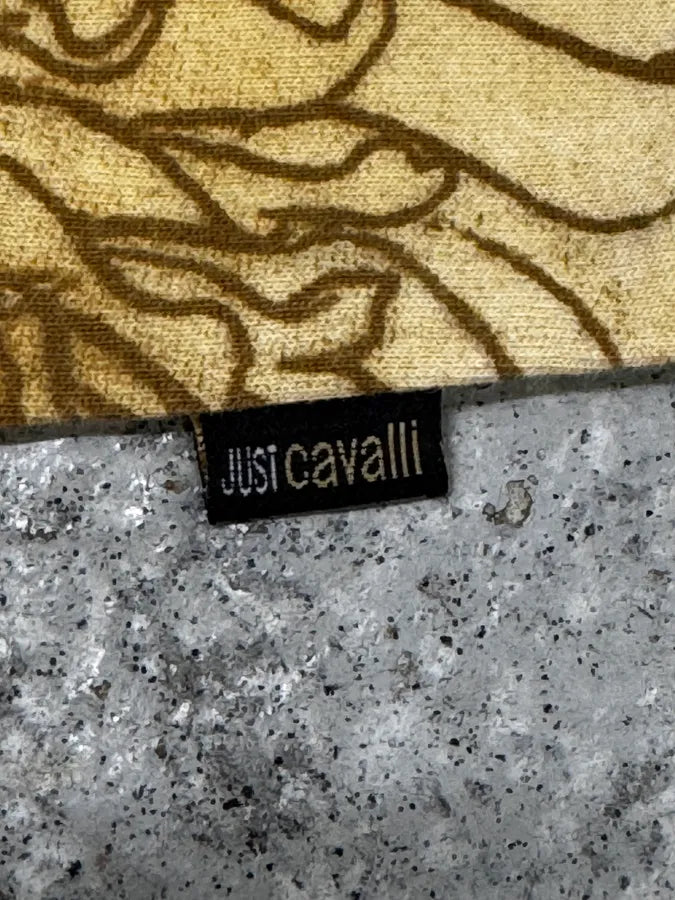 2000s Cavalli Chinese Ink Flowers Beige Longsleeves btzRvyk 8