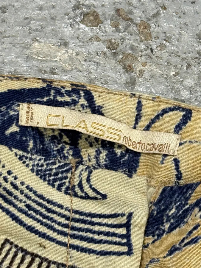 2000s Cavalli Class Eagle Boat Tatoo Beige Pants zDPzgmU 7