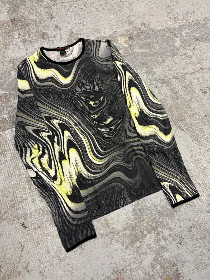 2000s Cavalli Contemporary Abstract Longsleeves OaTjFSX 1