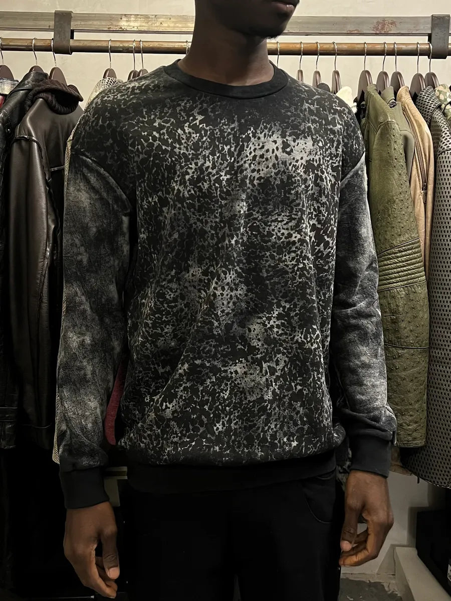 2000s Cavalli Cosmic Grey & Black Sweater hmWrodt 1