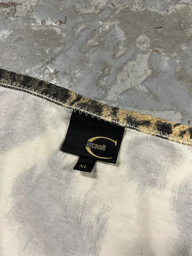 2000s Cavalli Cow Print Top Longsleeves (L) zNhOWSx 9