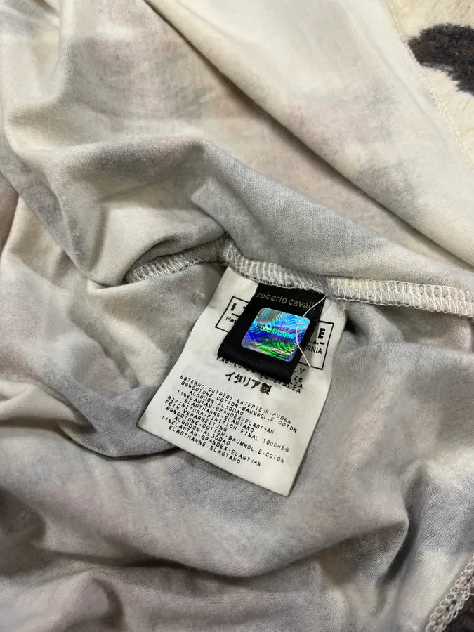 2000s Cavalli Cow Print Top Longsleeves (L) zNhOWSx 10