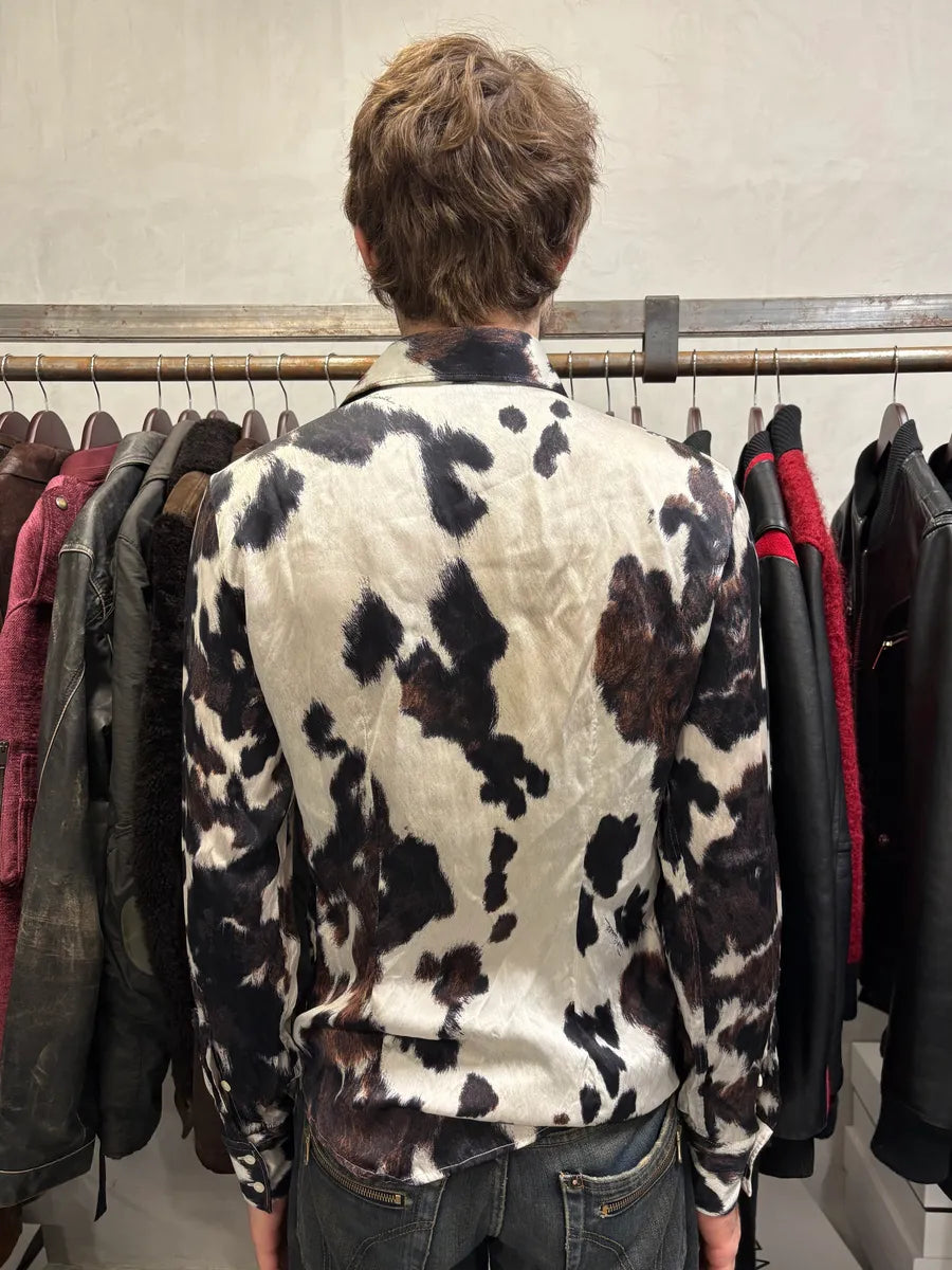 AW2004 Cavalli Cowprint Effect Shirt FkuZjfS 2