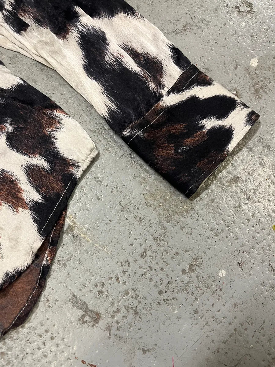 AW2004 Cavalli Cowprint Effect Shirt FkuZjfS 4