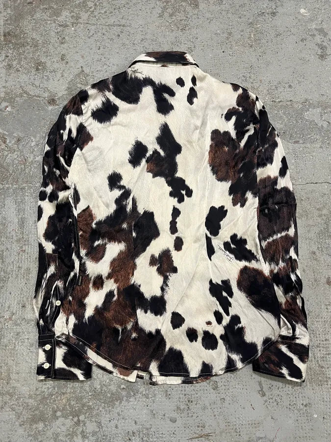 AW2004 Cavalli Cowprint Effect Shirt FkuZjfS 5