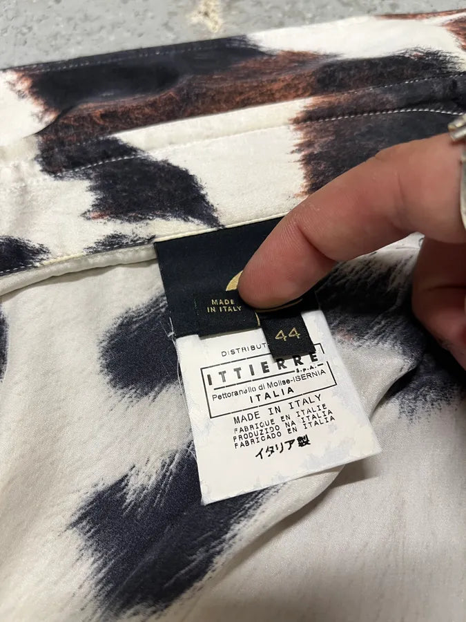 AW2004 Cavalli Cowprint Effect Shirt FkuZjfS 8