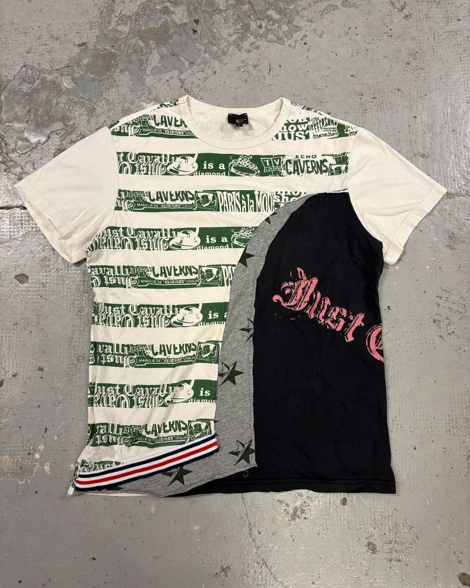 2000s Cavalli Crazy World White T-Shirt ZvmUnYe 0