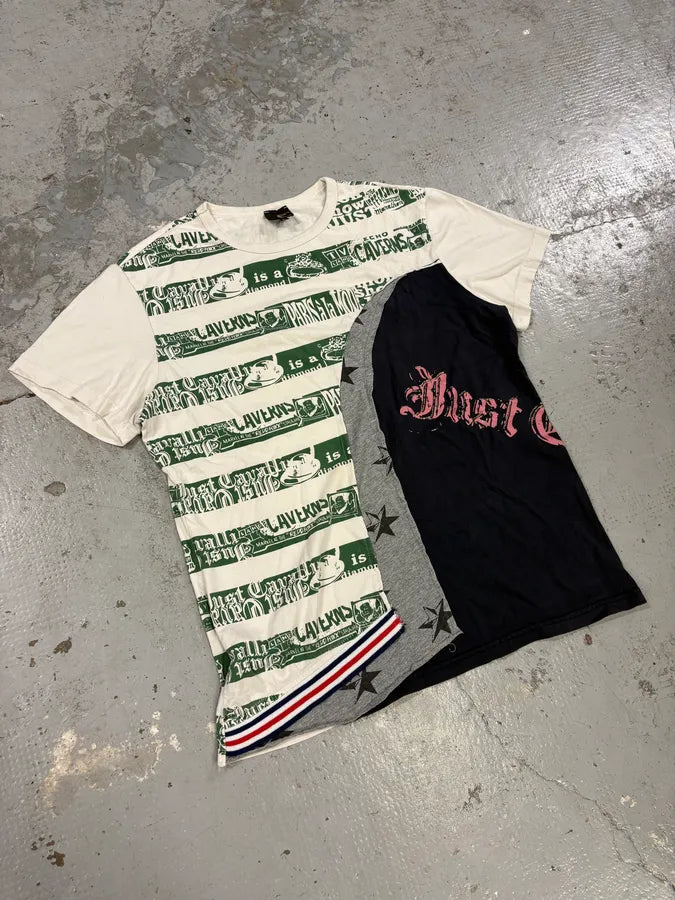 2000s Cavalli Crazy World White T-Shirt ZvmUnYe 3