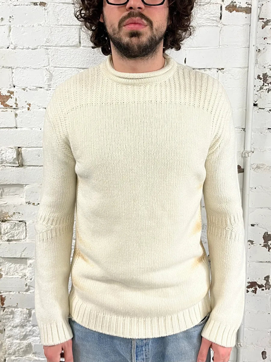 2000s Cavalli Cream Faded Wool Sweater LUiCoBQ 1
