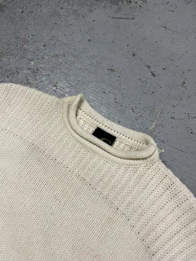 2000s Cavalli Cream Faded Wool Sweater LUiCoBQ 4