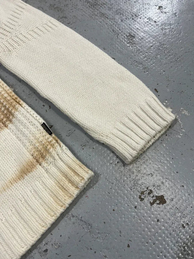 2000s Cavalli Cream Faded Wool Sweater LUiCoBQ 5