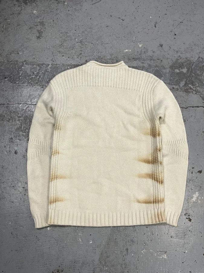 2000s Cavalli Cream Faded Wool Sweater LUiCoBQ 6