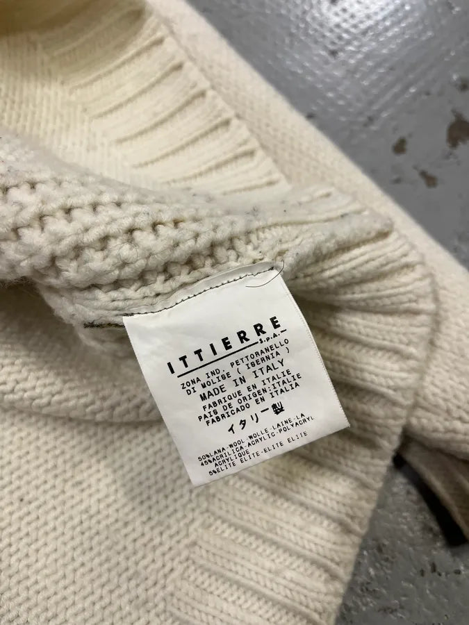 2000s Cavalli Cream Faded Wool Sweater LUiCoBQ 8