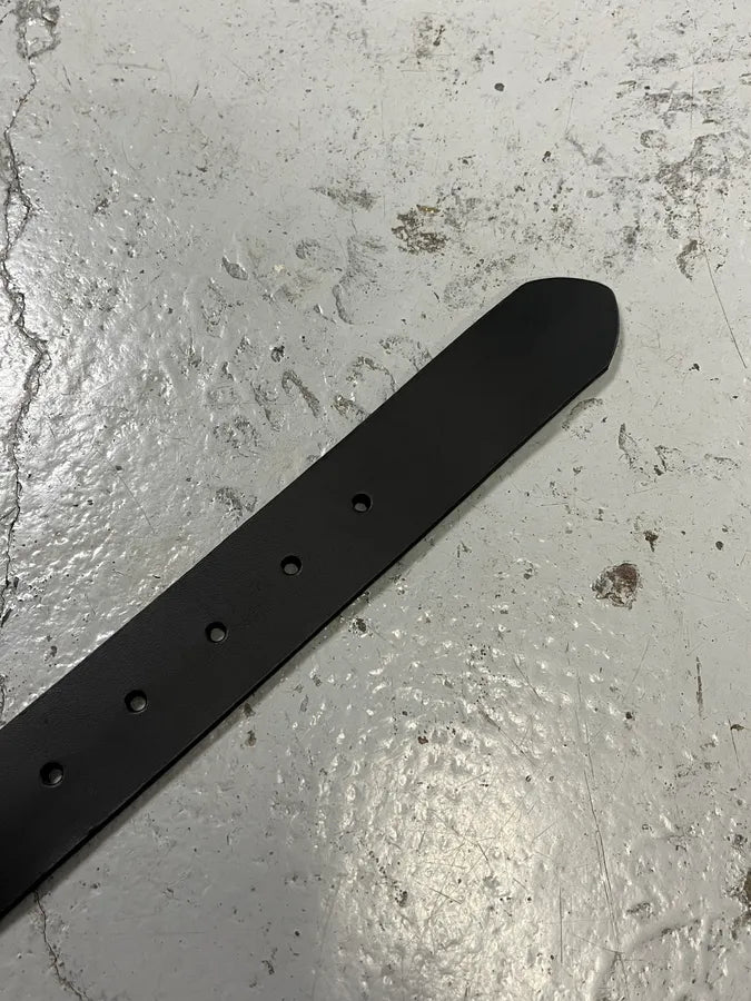 2000s Cavalli Crocodile Effect Buckle Black Leather Belt  uuOJQek 6