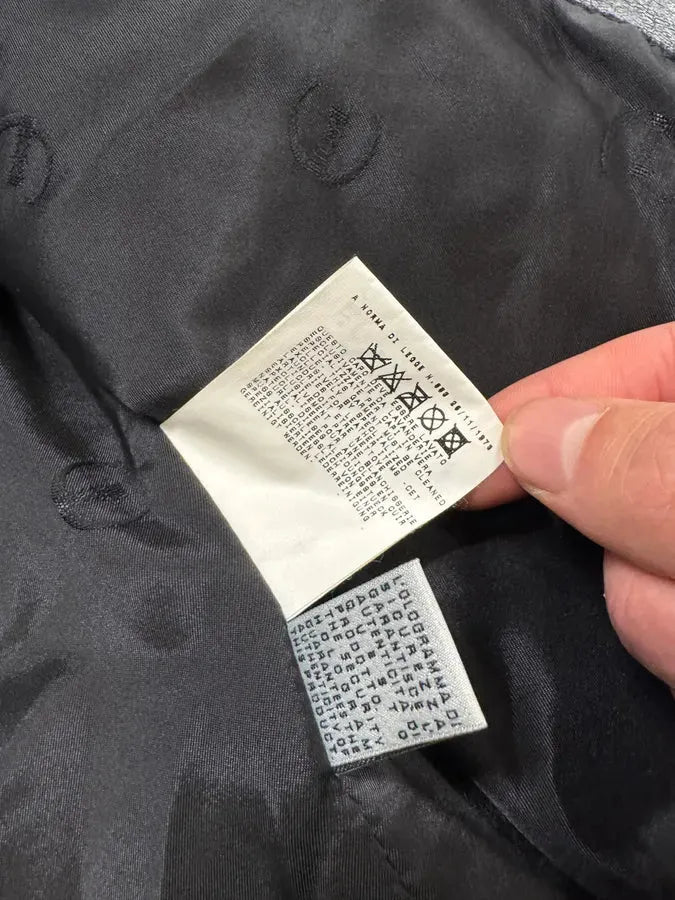 2000s Cavalli Crododile Effect Black Leather Jacket (M/L) 10