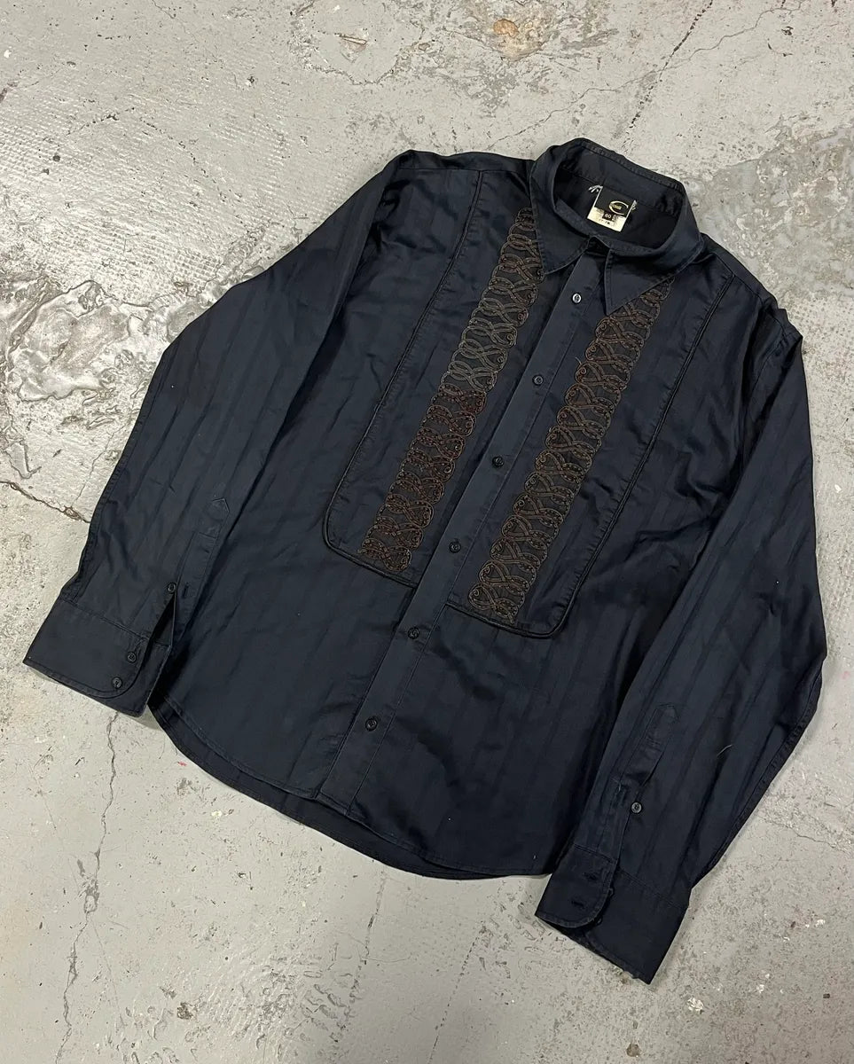2000s Cavalli Dark Navy Light Shirt lYkfxes 3