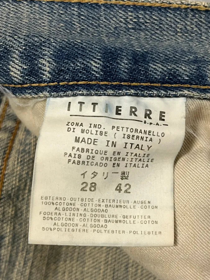 2000s Cavalli Distressed Sunfaded Blue Denim Jeans gKEuYGZ 9