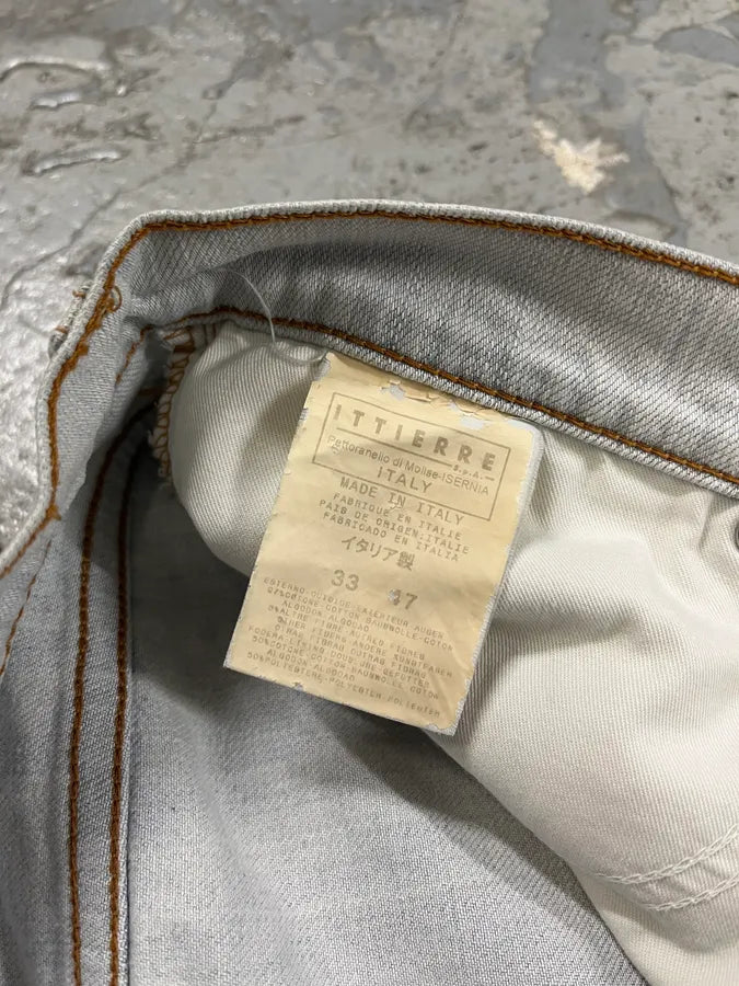 2000s Cavalli Distressed White Jeans hXhnbag 12