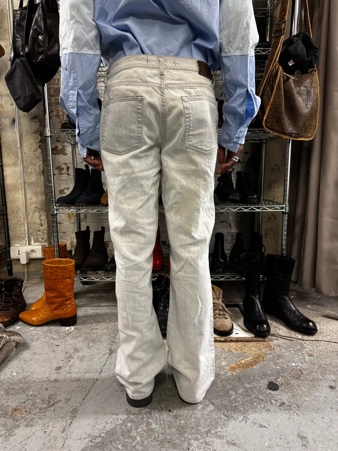 2000s Cavalli Distressed White Jeans hXhnbag 4
