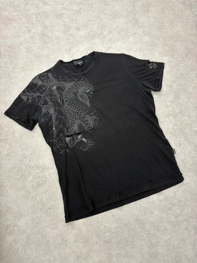 2000s Cavalli Dragon Black T-Shirt uOssUpn 3