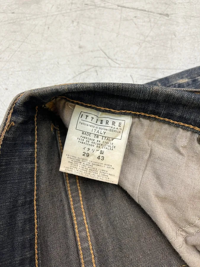 2000s Cavalli Dusted Grey Navy Faded Slim Denim Jeans orxxpqf 12