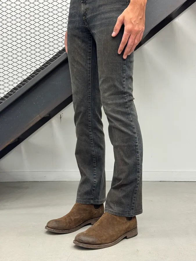 2000s Cavalli Dusted Grey Navy Faded Slim Denim Jeans orxxpqf 2