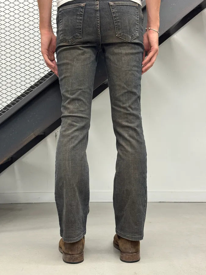 2000s Cavalli Dusted Grey Navy Faded Slim Denim Jeans orxxpqf 3