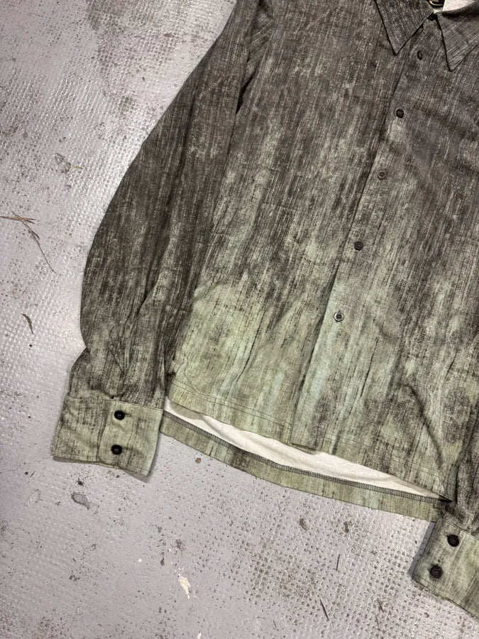 2000S Cavalli Elevated Brut Raw Fabric Shirt yLRIYev 3